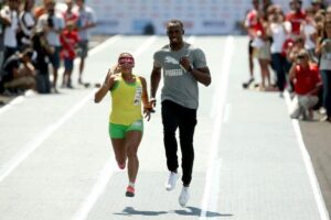 Usain Bolt Lends His Speed to Paralympic Champion Terezinha Guilhermina in Inspiring Rio Run